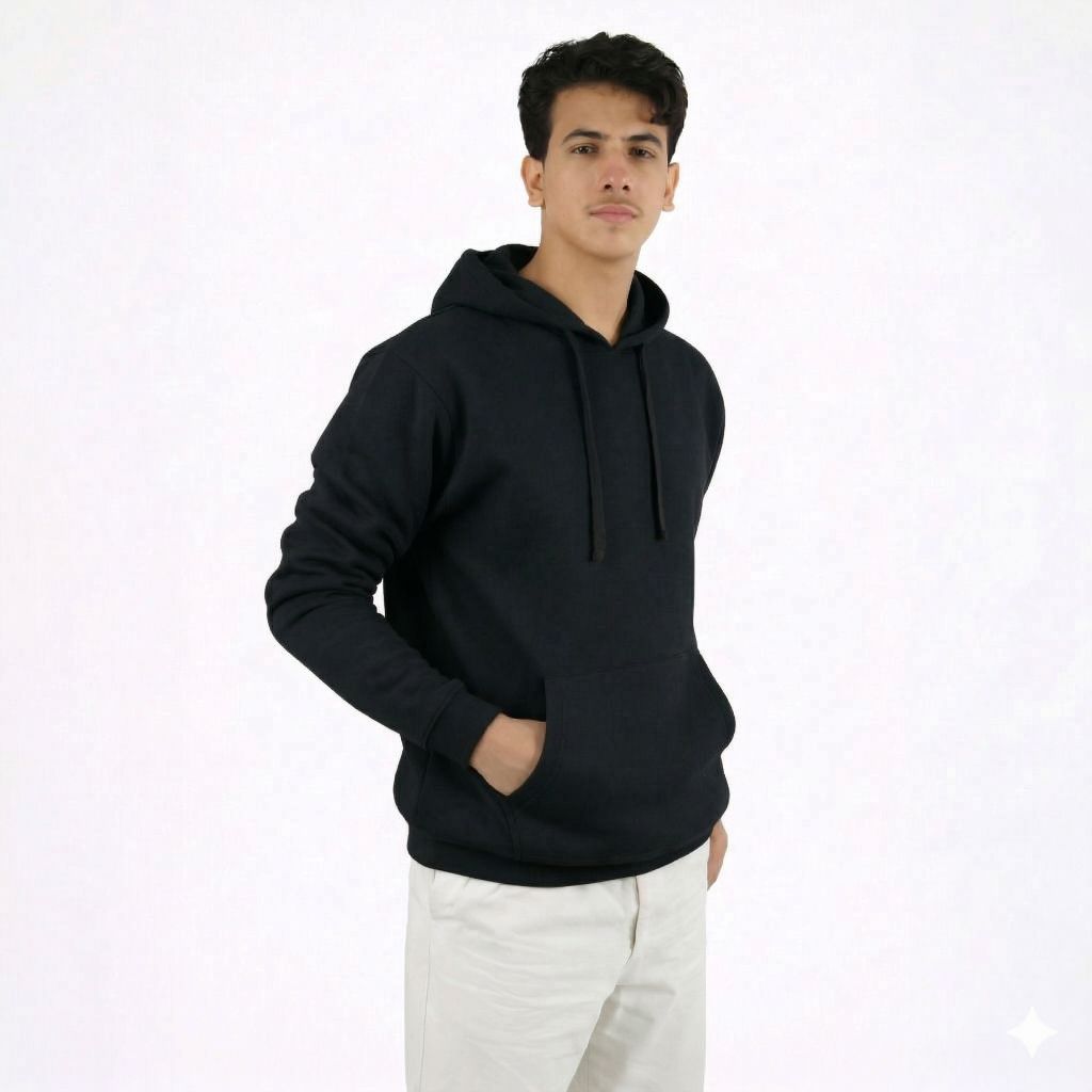 هودي سادة للجنسين باللون الأسود