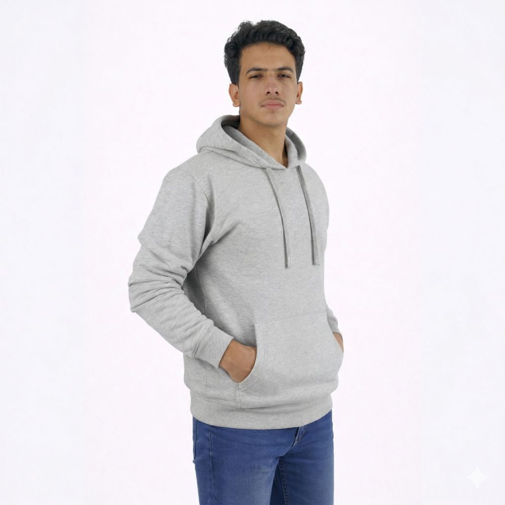 هودي سادة للجنسين باللون السكني