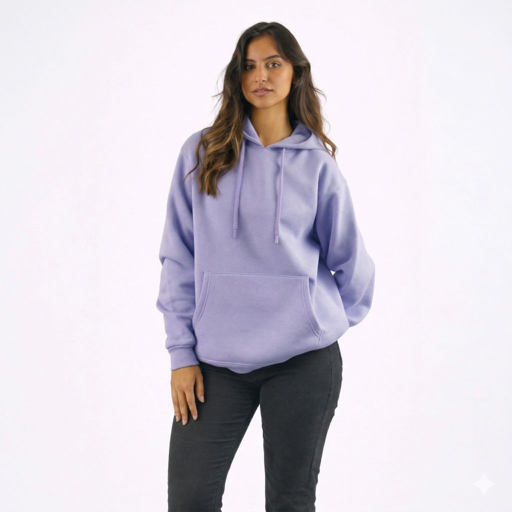 هودي سادة للجنسين باللون النهدي