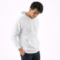 هودي سادة للجنسين باللون الأبيض