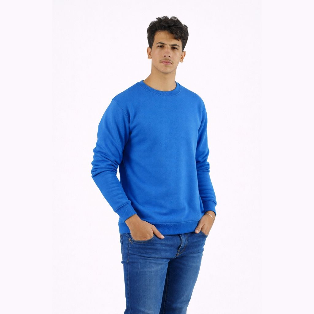 سويتشر سادة باللون الأزرق للجنسين 