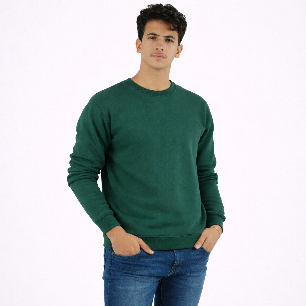 سويتشر سادة باللون الأخضر للجنسين 