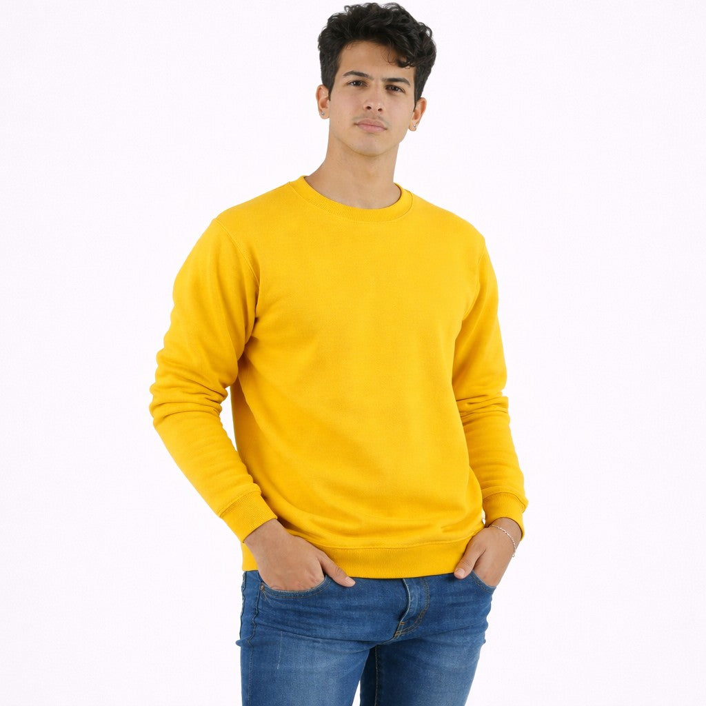 سويتشر سادة باللون الأصفر للجنسين 